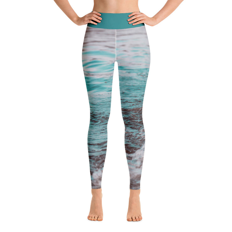 Activewear Athleisure Yoga Leggings similar to athleisure yoga leggings by Lululemon Athletica, Fabletics, Sweaty Betty, Under Armour, Nike, Nordstrom and Adidas for yoga, fitness, Pilates, workouts in moisture-wicking fabric, high fashion prints and bright colors for hiking, camping, surfing, running, swimming, snorkeling, and other outdoor activities as well as lounging, meditation, stretching and relaxing, all for the city girl