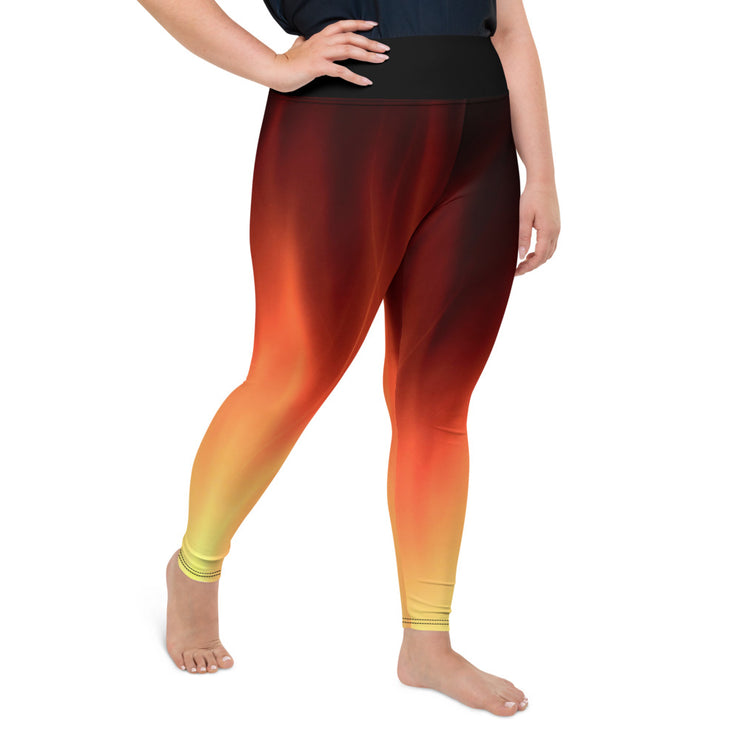 Athleisure Plus Size Leggings with great prints and colorful patterns like Athleisure leggings by Lululemon Athletica, Fabletics, Sweaty Betty, Under Armour, Nike and Adidas 