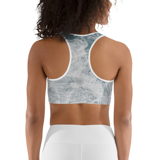 "Meditation Waves" Unpadded Fitness Bra