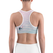 "San Clemente Surf" Unpadded Fitness Bra