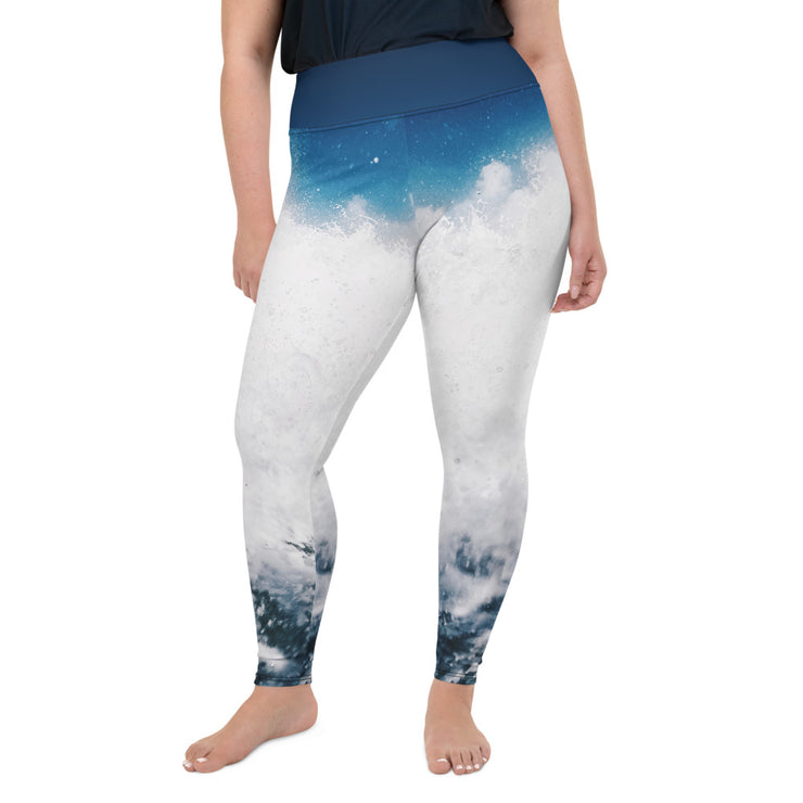 Athleisure Plus Size Leggings with great prints and colorful patterns like Athleisure leggings by Lululemon Athletica, Fabletics, Sweaty Betty, Under Armour, Nike and Adidas 