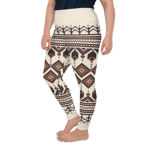 Athleisure Plus Size Leggings with great prints and colorful patterns like Athleisure leggings by Lululemon Athletica, Fabletics, Sweaty Betty, Under Armour, Nike and Adidas 