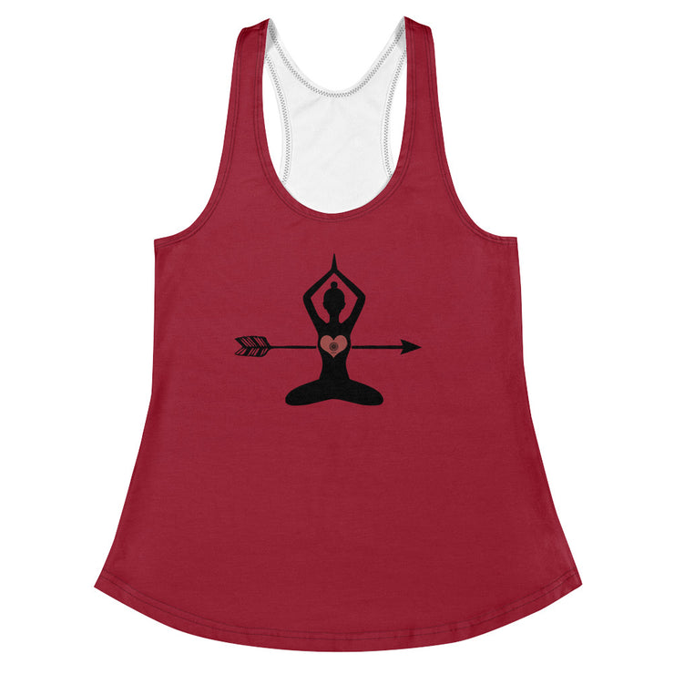 "Heart Throb" Racerback Fitness Tank Top