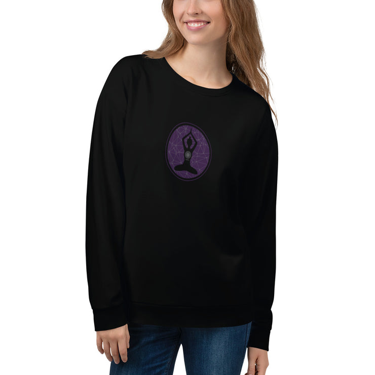 LSB "Lujann Girl" Classic Crewneck Sweatshirt in Deep Plum