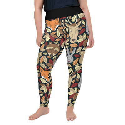 Athleisure Plus Size Leggings with great prints and colorful patterns like Athleisure leggings by Lululemon Athletica, Fabletics, Sweaty Betty, Under Armour, Nike and Adidas 