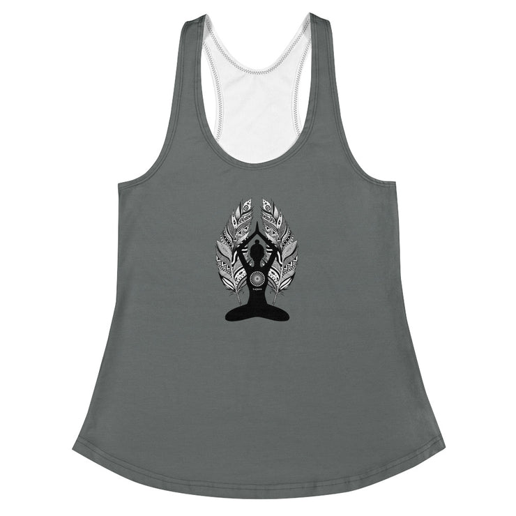 "Vivacious" Racerback Fitness Tank Top