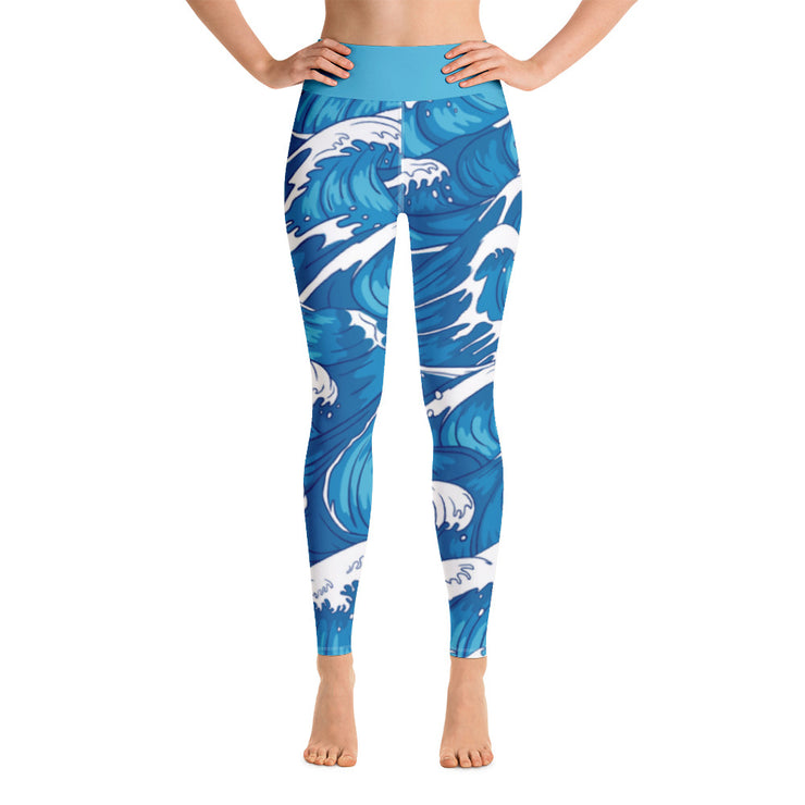 Activewear Athleisure Yoga Leggings similar to athleisure yoga leggings by Lululemon Athletica, Fabletics, Sweaty Betty, Under Armour, Nike, Nordstrom and Adidas for yoga, fitness, Pilates, workouts in moisture-wicking fabric, high fashion prints and bright colors for hiking, camping, surfing, running, swimming, snorkeling, and other outdoor activities as well as lounging, meditation, stretching and relaxing, all for the city girl