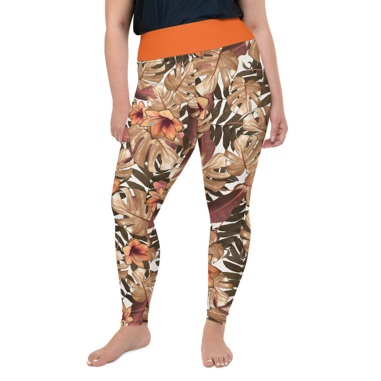 Athleisure Plus Size Leggings with great prints and colorful patterns like Athleisure leggings by Lululemon Athletica, Fabletics, Sweaty Betty, Under Armour, Nike and Adidas 