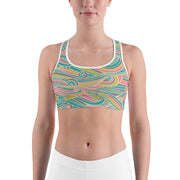 "Ocean Breeze" Unpadded Fitness Bra