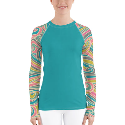 "Ocean Breeze" Land & Sea Fitness Top