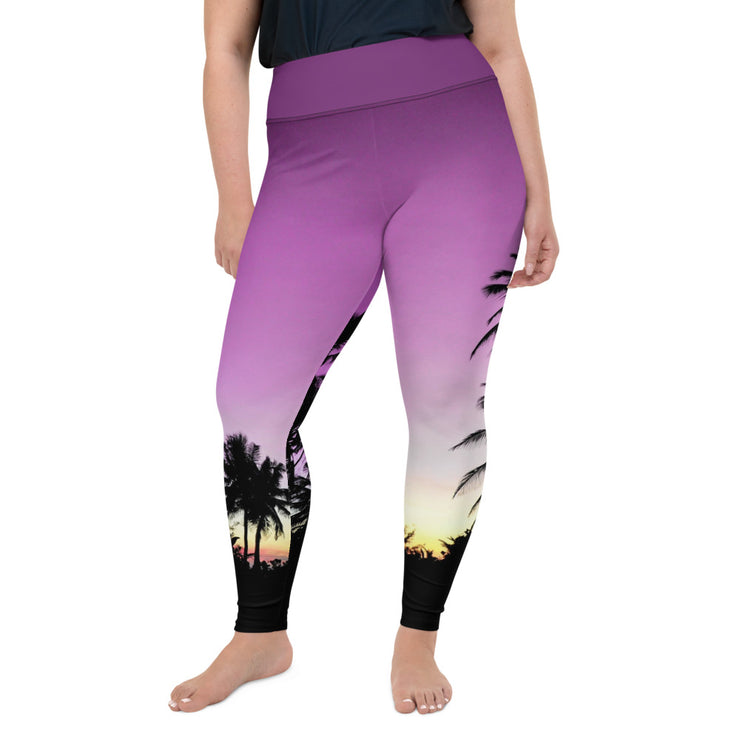 Athleisure Plus Size Leggings with great prints and colorful patterns like Athleisure leggings by Lululemon Athletica, Fabletics, Sweaty Betty, Under Armour, Nike and Adidas 