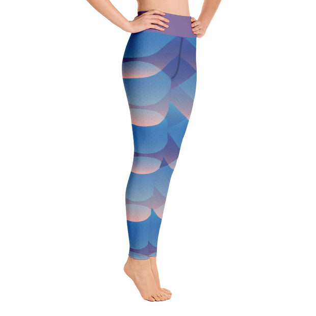 Activewear Athleisure Yoga Leggings similar to athleisure yoga leggings by Lululemon Athletica, Fabletics, Sweaty Betty, Under Armour, Nike, Nordstrom and Adidas for yoga, fitness, Pilates, workouts in moisture-wicking fabric, high fashion prints and bright colors for hiking, camping, surfing, running, swimming, snorkeling, and other outdoor activities as well as lounging, meditation, stretching and relaxing, all for the city girl