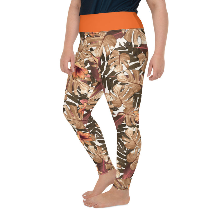 Athleisure Plus Size Leggings with great prints and colorful patterns like Athleisure leggings by Lululemon Athletica, Fabletics, Sweaty Betty, Under Armour, Nike and Adidas 