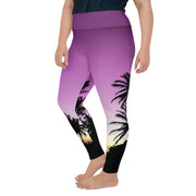 Athleisure Plus Size Leggings with great prints and colorful patterns like Athleisure leggings by Lululemon Athletica, Fabletics, Sweaty Betty, Under Armour, Nike and Adidas 