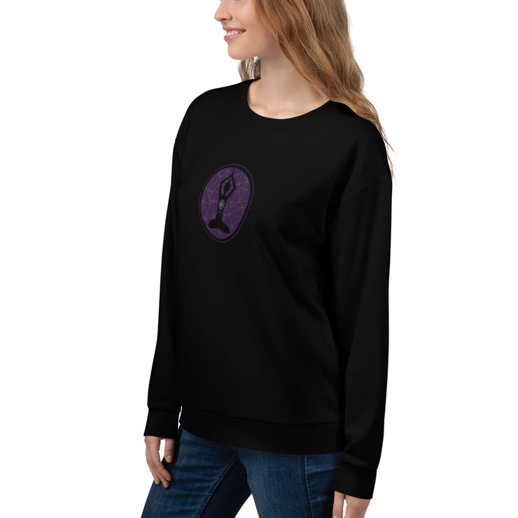 LSB "Lujann Girl" Classic Crewneck Sweatshirt in Deep Plum