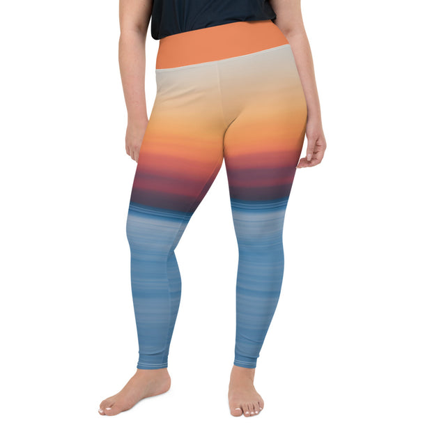 Athleisure Plus Size Leggings with great prints and colorful patterns like Athleisure leggings by Lululemon Athletica, Fabletics, Sweaty Betty, Under Armour, Nike and Adidas 