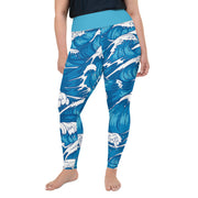 Athleisure Plus Size Leggings with great prints and colorful patterns like Athleisure leggings by Lululemon Athletica, Fabletics, Sweaty Betty, Under Armour, Nike and Adidas 