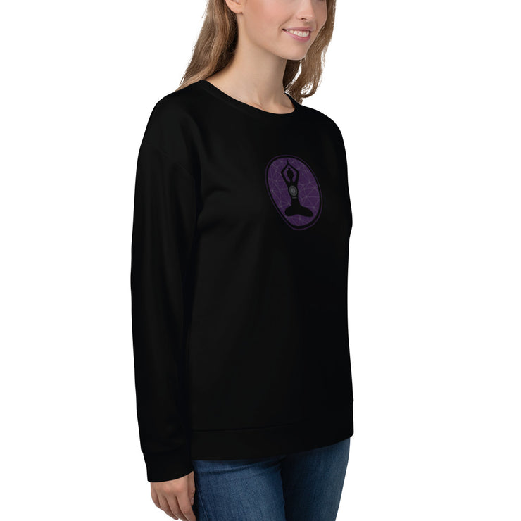 LSB "Lujann Girl" Classic Crewneck Sweatshirt in Deep Plum