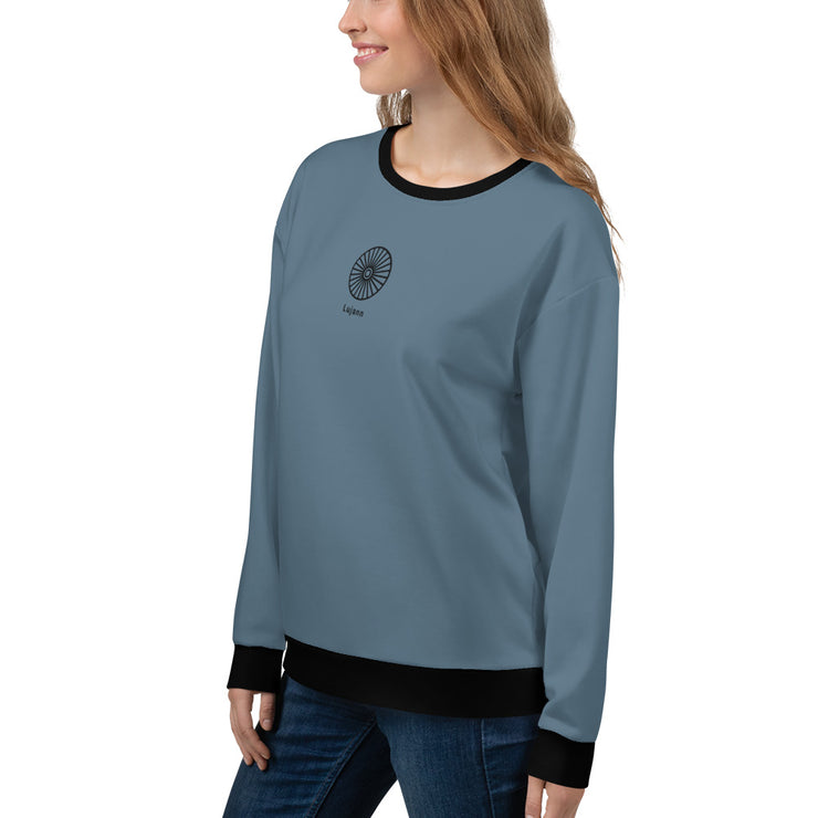 LSB "Classic" Pullover Fitness Sweatshirt in Stone Blue