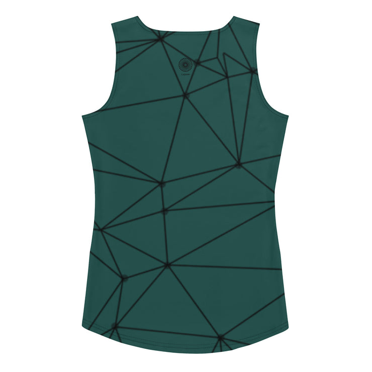 LSB GeoLine Fitness Tank Top in Forest Biome