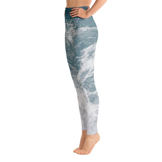 Activewear Athleisure Yoga Leggings similar to athleisure yoga leggings by Lululemon Athletica, Fabletics, Sweaty Betty, Under Armour, Nike, Nordstrom and Adidas for yoga, fitness, Pilates, workouts in moisture-wicking fabric, high fashion prints and bright colors for hiking, camping, surfing, running, swimming, snorkeling, and other outdoor activities as well as lounging, meditation, stretching and relaxing, all for the city girl