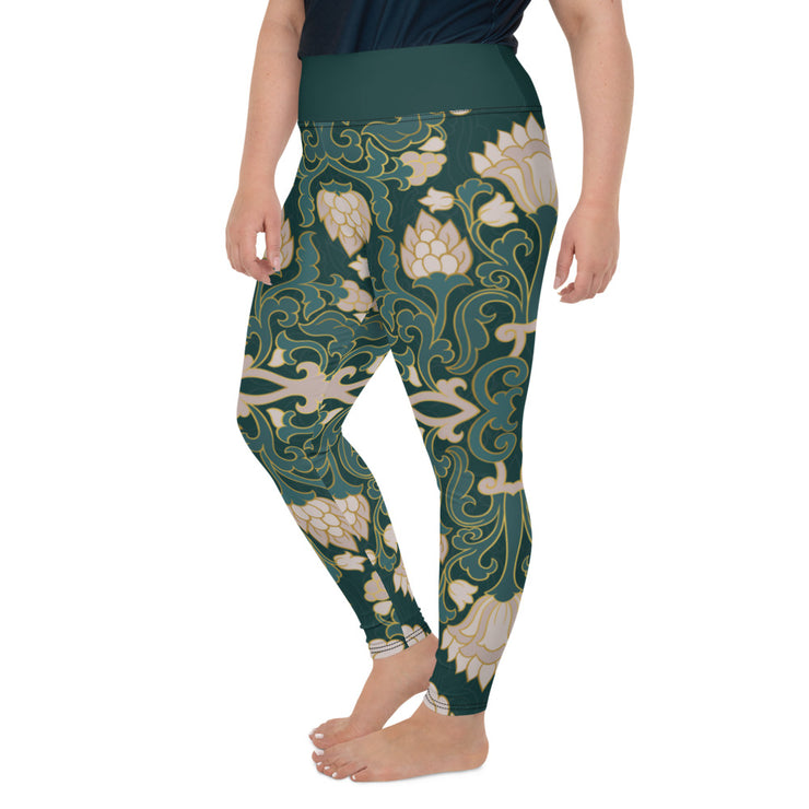 Athleisure Plus Size Leggings with great prints and colorful patterns like Athleisure leggings by Lululemon Athletica, Fabletics, Sweaty Betty, Under Armour, Nike and Adidas 