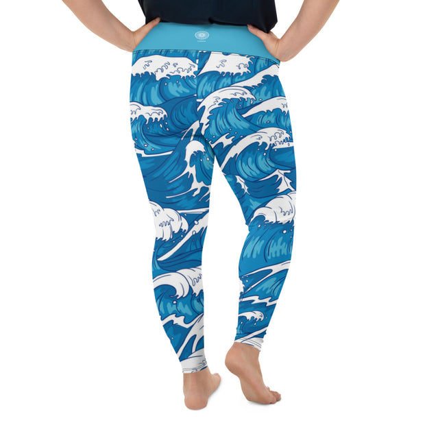 Athleisure Plus Size Leggings with great prints and colorful patterns like Athleisure leggings by Lululemon Athletica, Fabletics, Sweaty Betty, Under Armour, Nike and Adidas 