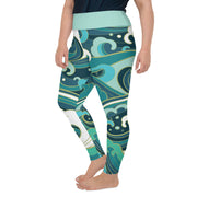 Athleisure Plus Size Leggings with great prints and colorful patterns like Athleisure leggings by Lululemon Athletica, Fabletics, Sweaty Betty, Under Armour, Nike and Adidas 