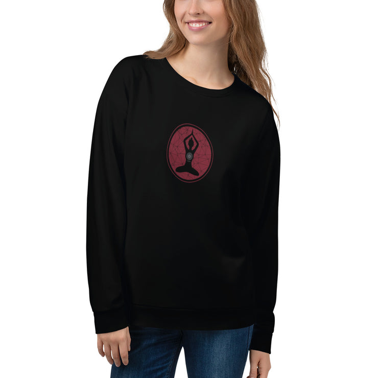 LSB "Lujann Girl" Classic Crewneck Sweatshirt in Biking Red