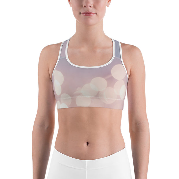 "Pink Skies" Unpadded Fitness Bra