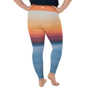 Athleisure Plus Size Leggings with great prints and colorful patterns like Athleisure leggings by Lululemon Athletica, Fabletics, Sweaty Betty, Under Armour, Nike and Adidas 