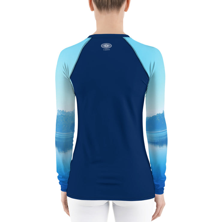 "Salmon Lake" Land & Sea Fitness Top