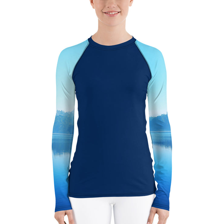 "Salmon Lake" Land & Sea Fitness Top