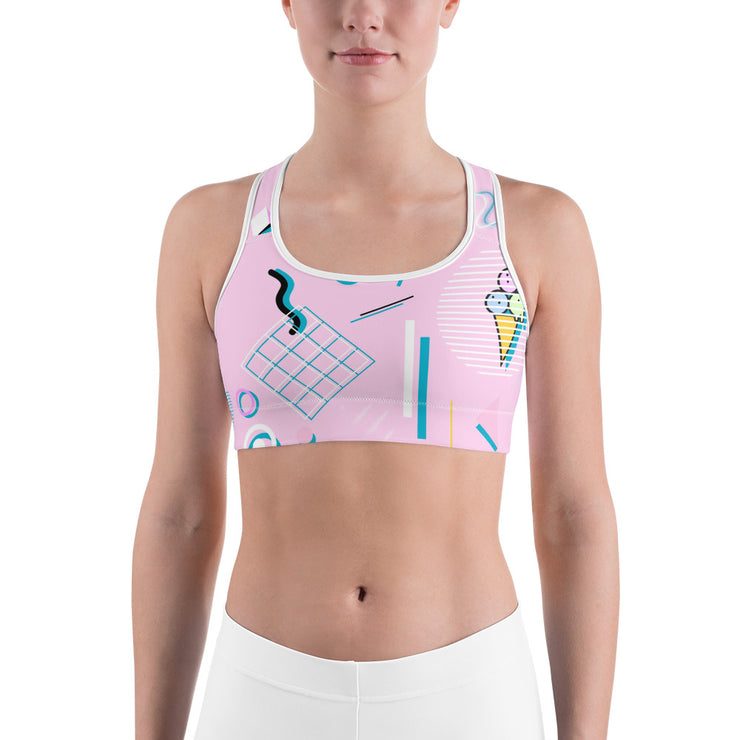 Pretty In Pink Sports Bra