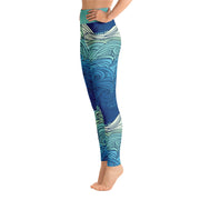 Activewear Athleisure Yoga Leggings similar to athleisure yoga leggings by Lululemon Athletica, Fabletics, Sweaty Betty, Under Armour, Nike, Nordstrom and Adidas for yoga, fitness, Pilates, workouts in moisture-wicking fabric, high fashion prints and bright colors for hiking, camping, surfing, running, swimming, snorkeling, and other outdoor activities as well as lounging, meditation, stretching and relaxing, all for the city girl