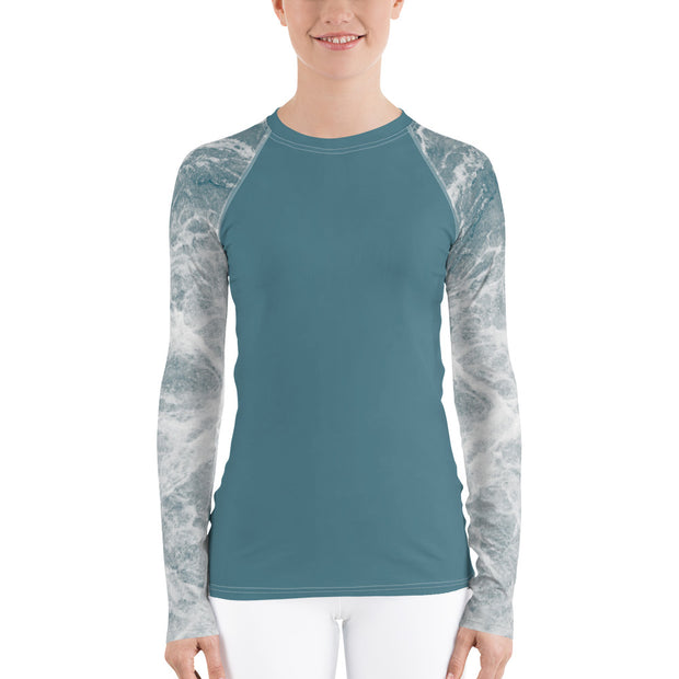 "Meditation Waves" Land & Sea Fitness Top