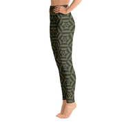 Activewear Athleisure Yoga Leggings similar to athleisure yoga leggings by Lululemon Athletica, Fabletics, Sweaty Betty, Under Armour, Nike, Nordstrom and Adidas for yoga, fitness, Pilates, workouts in moisture-wicking fabric, high fashion prints and bright colors for hiking, camping, surfing, running, swimming, snorkeling, and other outdoor activities as well as lounging, meditation, stretching and relaxing, all for the city girl