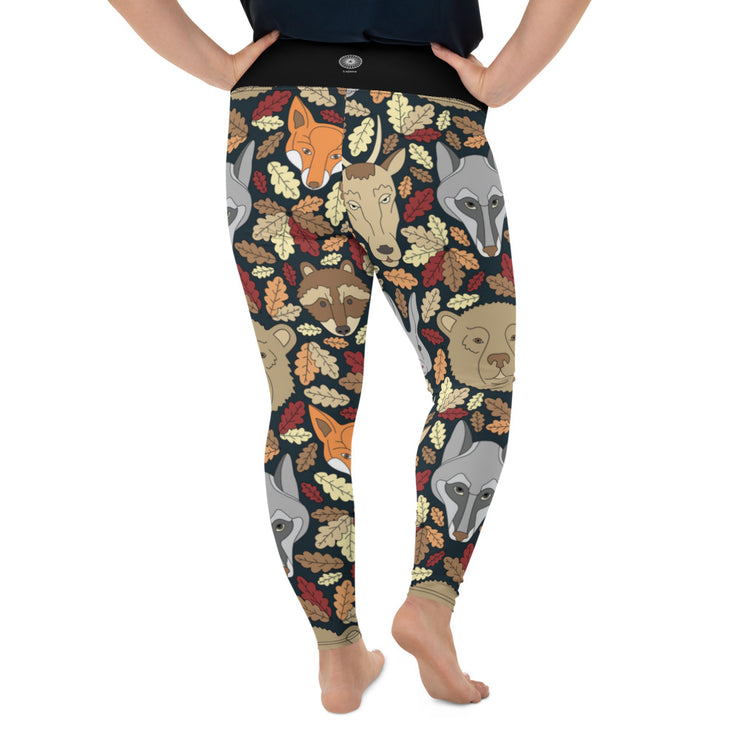 Athleisure Plus Size Leggings with great prints and colorful patterns like Athleisure leggings by Lululemon Athletica, Fabletics, Sweaty Betty, Under Armour, Nike and Adidas 