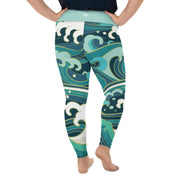 Athleisure Plus Size Leggings with great prints and colorful patterns like Athleisure leggings by Lululemon Athletica, Fabletics, Sweaty Betty, Under Armour, Nike and Adidas 