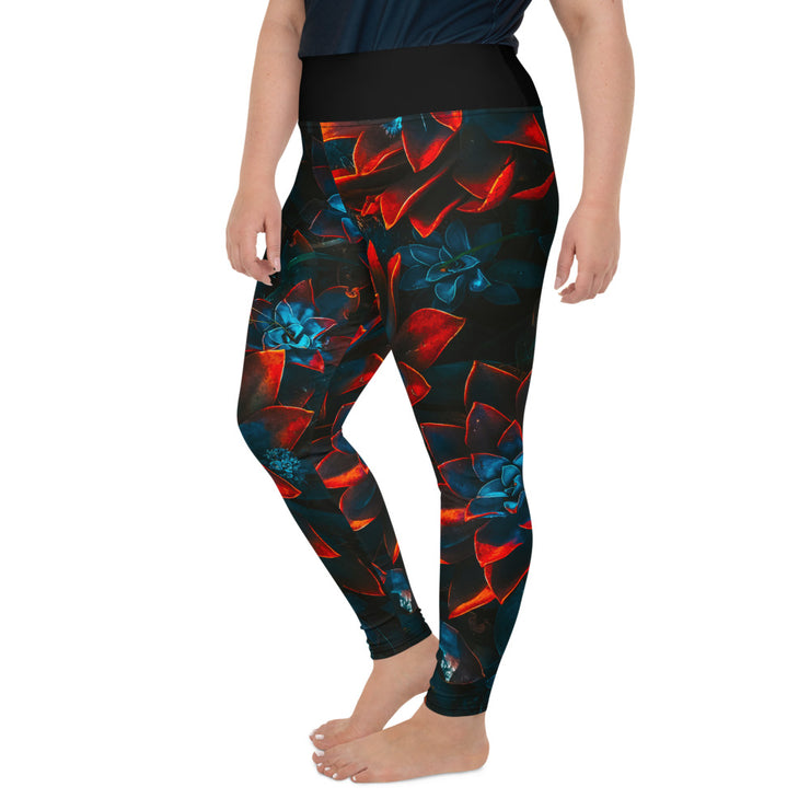 Athleisure Plus Size Leggings with great prints and colorful patterns like Athleisure leggings by Lululemon Athletica, Fabletics, Sweaty Betty, Under Armour, Nike and Adidas 