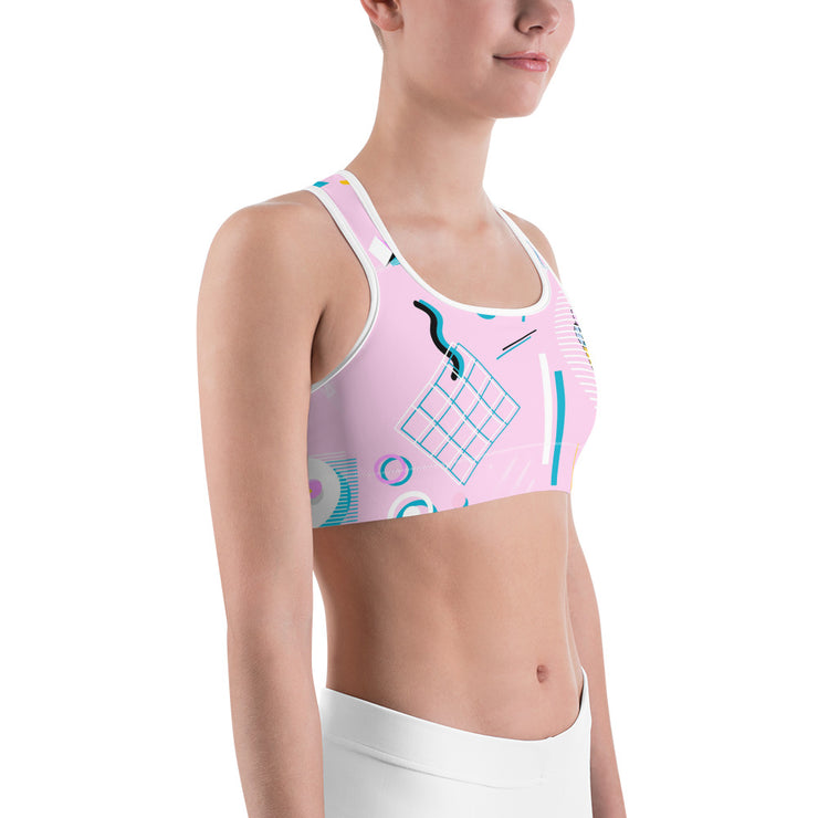 Pretty In Pink Sports Bra