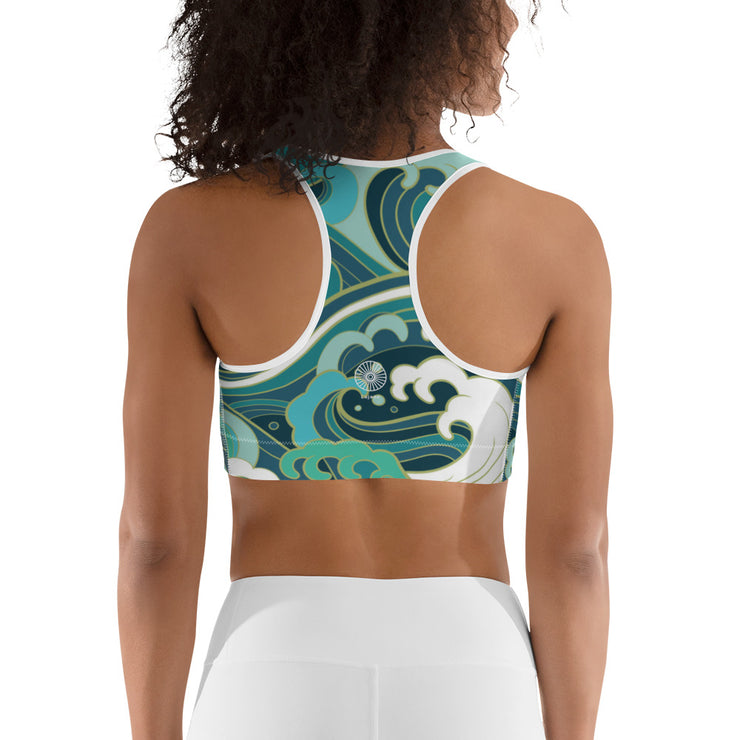 "Ride the Wave" Unpadded Fitness Bra