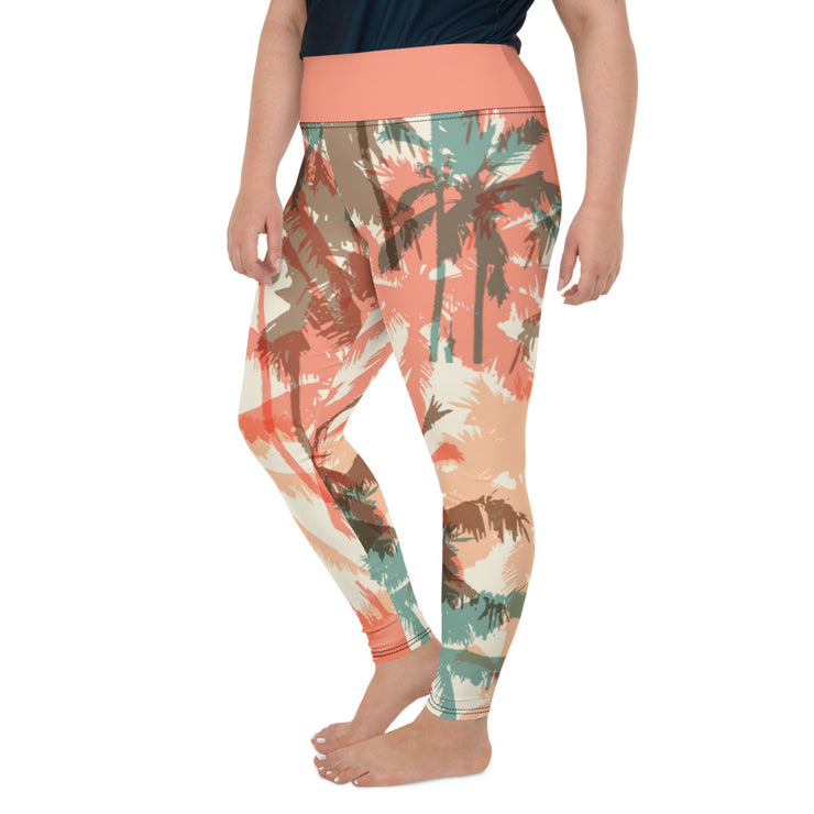 Athleisure Plus Size Leggings with great prints and colorful patterns like Athleisure leggings by Lululemon Athletica, Fabletics, Sweaty Betty, Under Armour, Nike and Adidas 