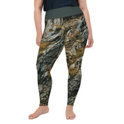 Athleisure Plus Size Leggings with great prints and colorful patterns like Athleisure leggings by Lululemon Athletica, Fabletics, Sweaty Betty, Under Armour, Nike and Adidas 