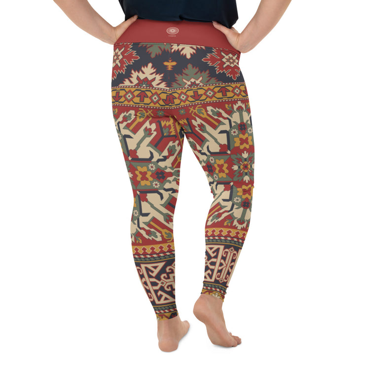 Athleisure Plus Size Leggings with great prints and colorful patterns like Athleisure leggings by Lululemon Athletica, Fabletics, Sweaty Betty, Under Armour, Nike and Adidas 