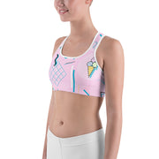 Pretty In Pink Sports Bra