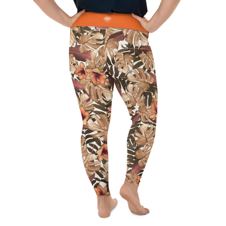 Athleisure Plus Size Leggings with great prints and colorful patterns like Athleisure leggings by Lululemon Athletica, Fabletics, Sweaty Betty, Under Armour, Nike and Adidas 