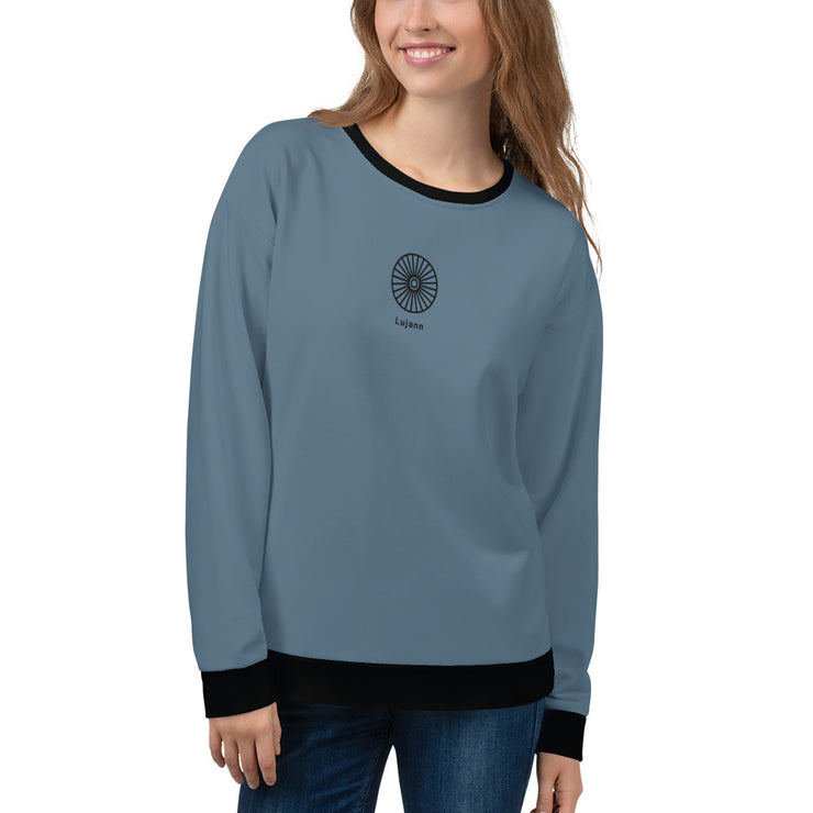 LSB "Classic" Pullover Fitness Sweatshirt in Stone Blue