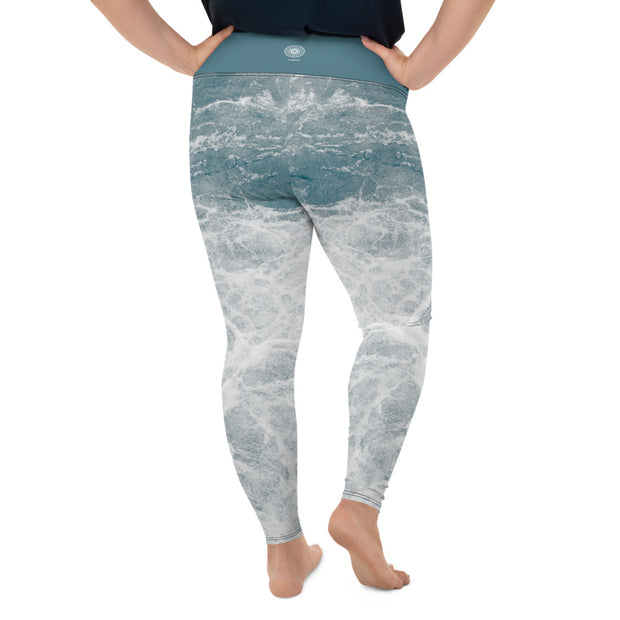 Athleisure Plus Size Leggings with great prints and colorful patterns like Athleisure leggings by Lululemon Athletica, Fabletics, Sweaty Betty, Under Armour, Nike and Adidas 