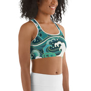 "Ride the Wave" Unpadded Fitness Bra